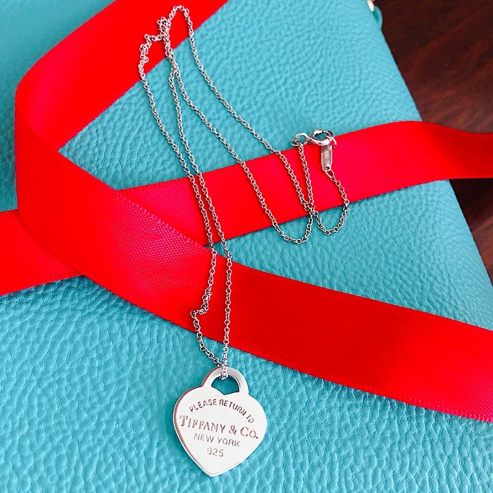 Return To Tiffany Small Heart Tag Necklace - 18”
